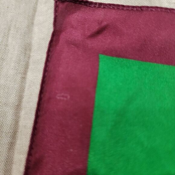 Ann Taylor Factory Color Block Floral Square Scarf - Picture 8 of 9